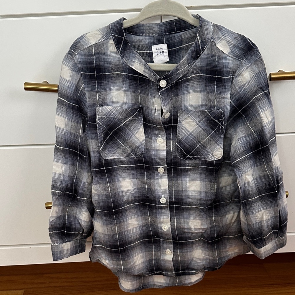 Gap toddler girl plaid top
